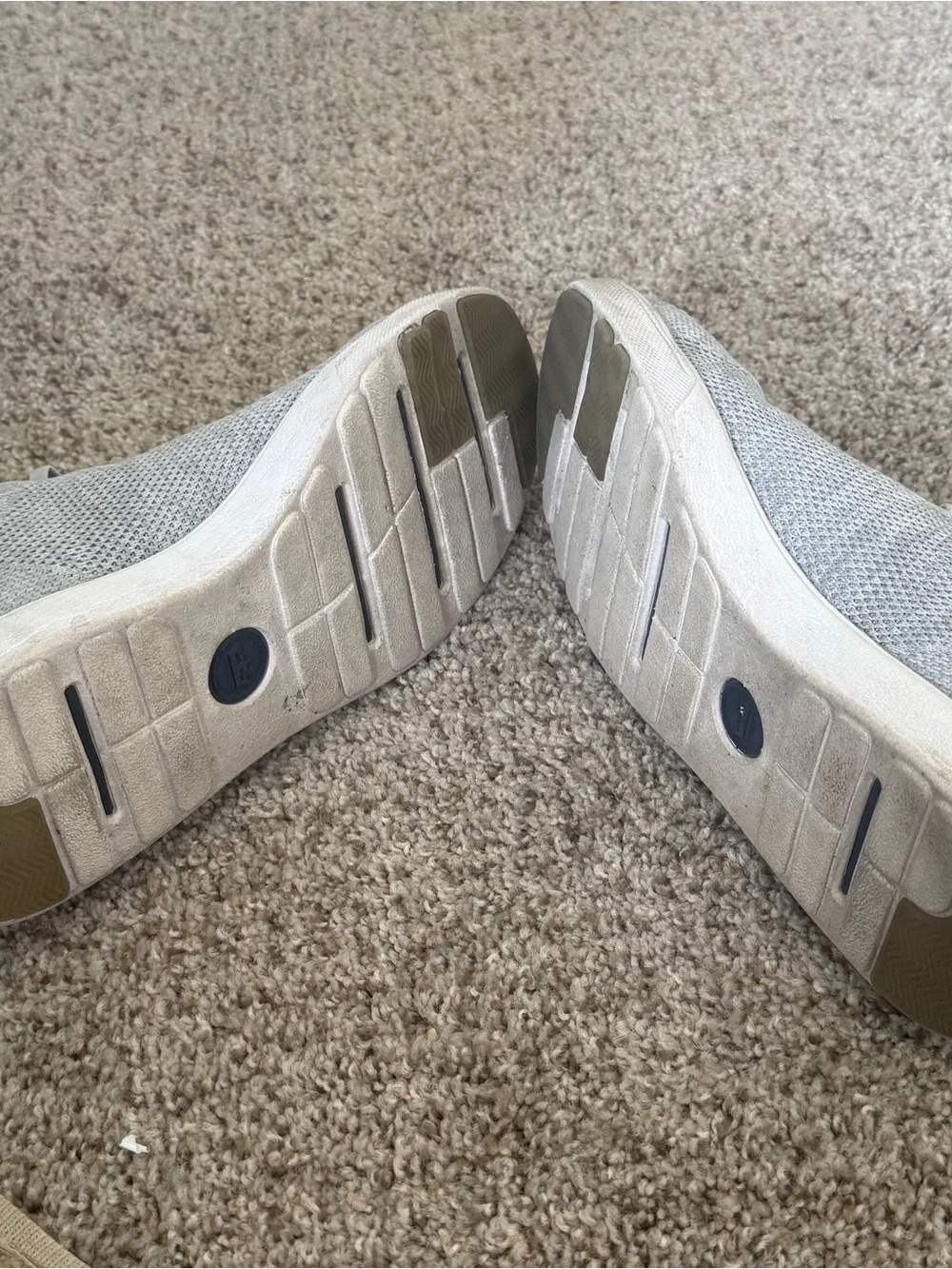 Peter Millar Drift Light Gray Knit Casual Sneakers